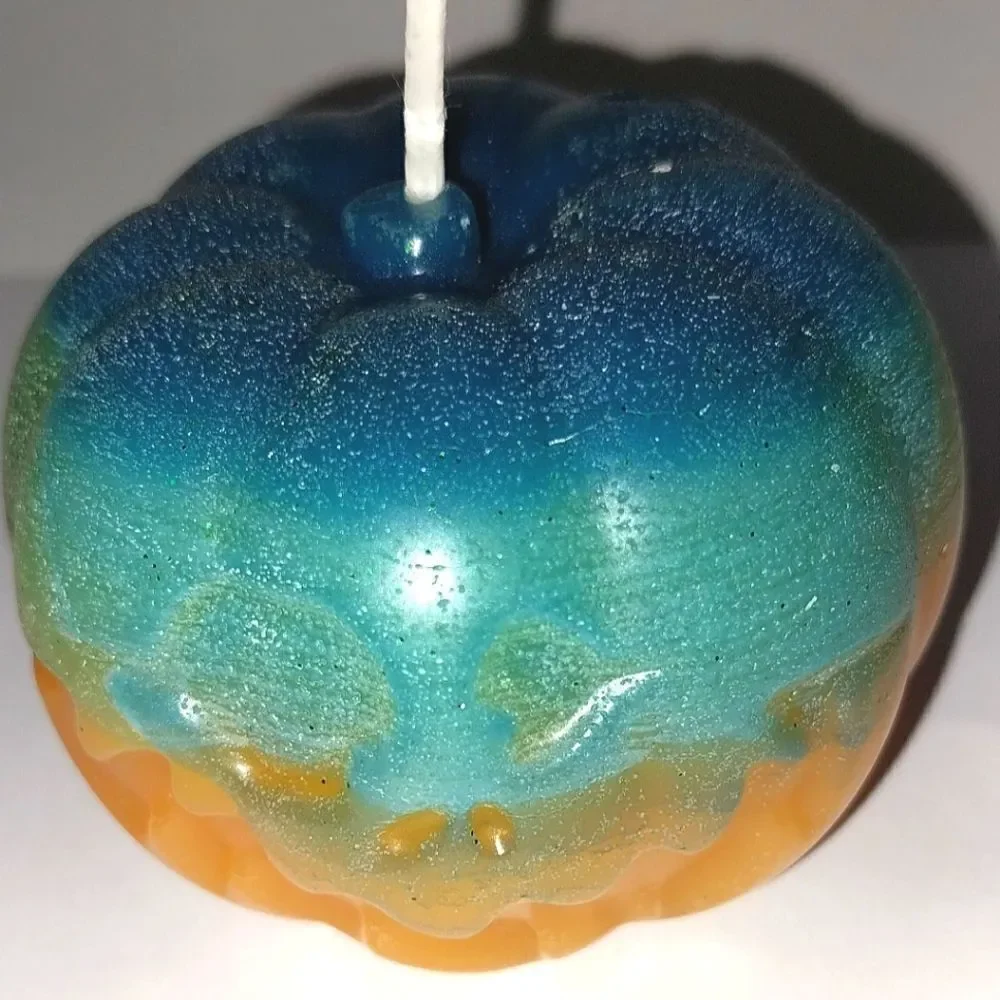 Hand crafted limited edition pumpkin candle from our spooky candle collection